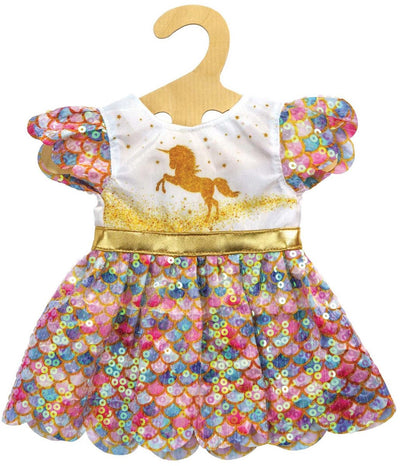 Robe de poupée Unicorn Goldy, 28-35 cm
