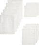 Meyco baby uni starter set - pack de 12 - hydrophile - blanc