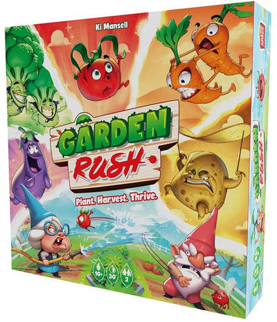Asmodee jeu de société garden rush - jeu de pose de tuiles stratégique pour 2 joueurs.