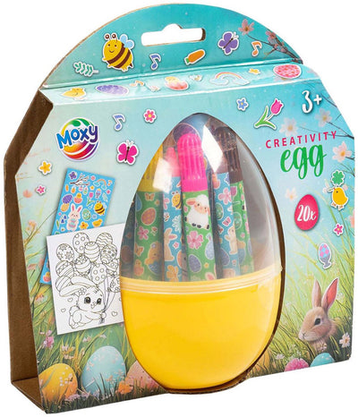 Groupe de bricolage créatif pour l'artisanat de Pâques - incl. marqueurs et crayons de couleur