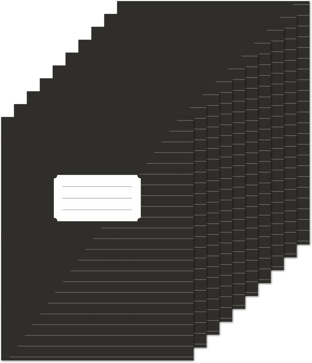 Carnets Kangaro a5 - avec ligne - noir - 10 pièces - k-583001