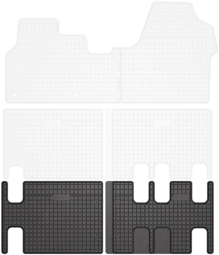 Tapis en caoutchouc Frogum opel vivaro c 2019-présent (tapis en caoutchouc 3ème rangée) -