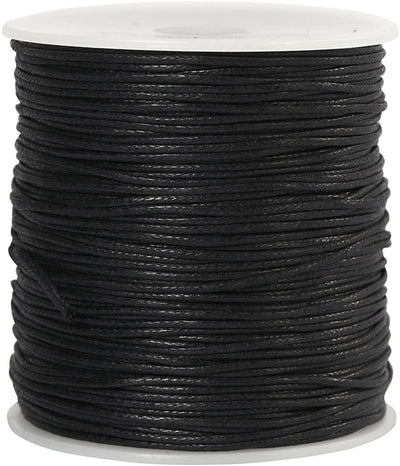 Cordon en coton Creativ company, épaisseur 1 mm, noir, 100 m 1 boîte