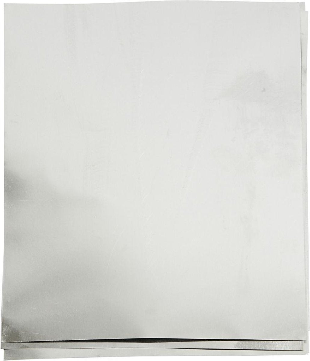 Creativ company Feuille gaufrée, a5, feuille 148x210 mm, épaisseur 0,9 mm, argent, 10 pièces 1 boîte