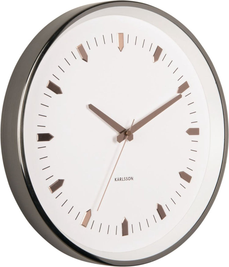 Karlsson horloge murale bâtons de flèche - gris - ø35cm - horloge murale moderne