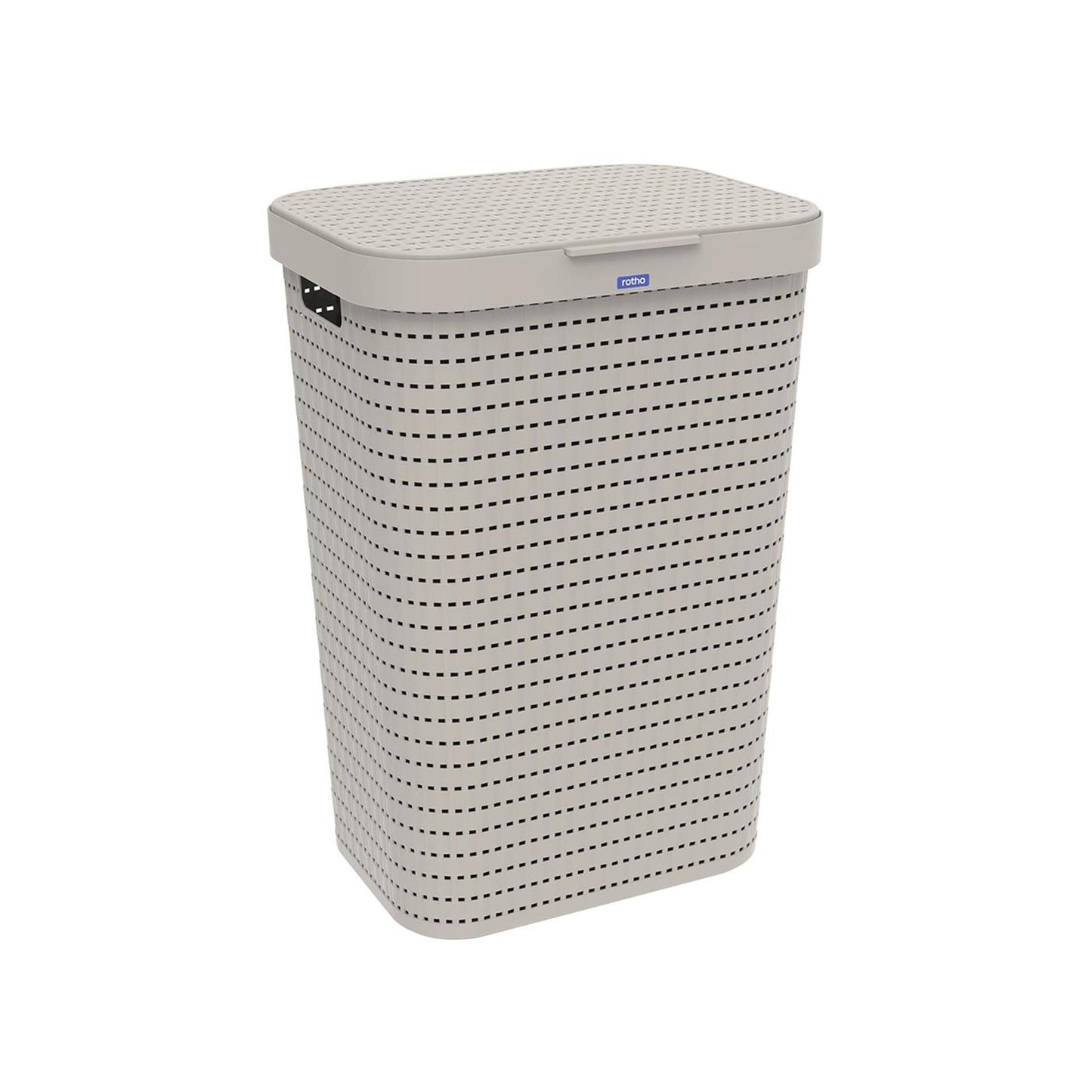 Rotho Rotho Country Laundry Panier 55L Cappuccino