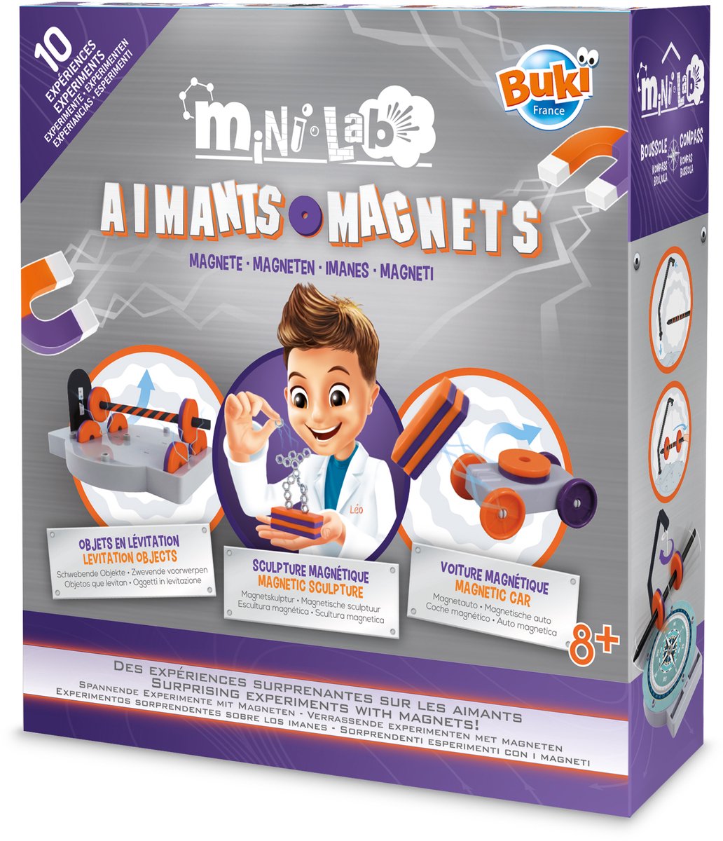 Buki france buki - mini laboratoire aimants - expérimenter avec des aimants