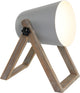 Rl vis ta lumière réalité marc - lampe de table - gris - excl. 1x e27 4,9 w - interrupteur à cordon