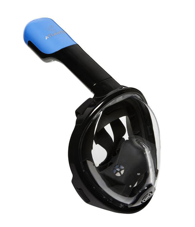 Masque de plongée Atlantis - lunettes de plongée - tuba - ensemble de tuba - masque complet - enfants - noir bleu - xs