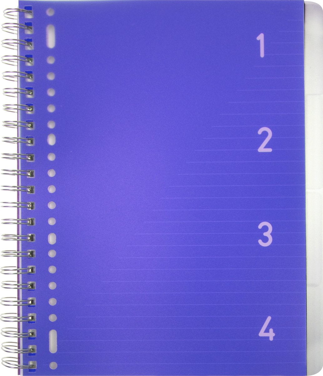 Bloc Kangaro 4 en 1 - a4 - ligne - 200 pages - 80 grammes - bleu - 4 pièces - k-58380-4