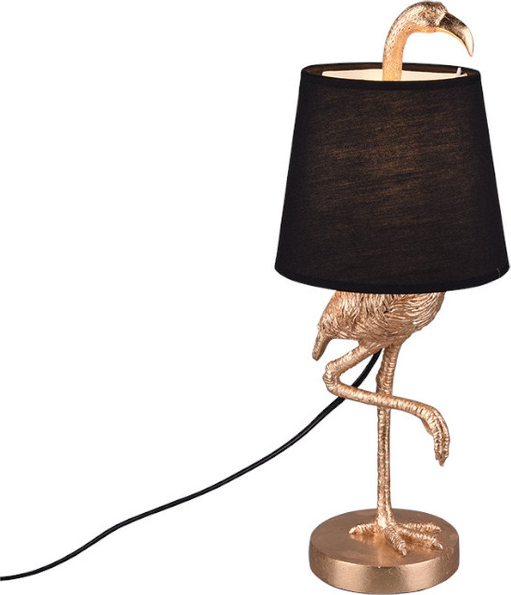 Rl vis ta lumière réalité lola - lampe de table - or - excl. 1x e14 3,5 w - interrupteur à cordon