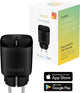 Prise intelligente Hombli - prise intelligente avec contrôle par application - prise WiFi - minuterie pour l'intérieur - compteur d'énergie - compatible avec Amazon Alexa et Google Home - 1 pièce - noir