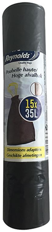 Vileda 1057855 - sac poubelle poubelle haute 15x 35l | 5 pièces