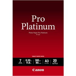Papier Photo canon pt-101 pro platine a3 blanc 20 feuilles