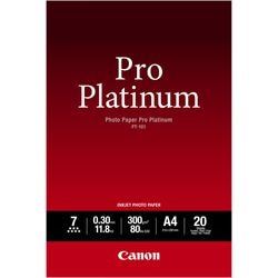 Papier Photo canon pt-101 pro platine a4 blanc 20 feuilles