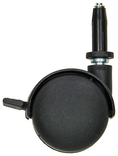 Mack by tente 1058958 - roue pivotante avec fourche de frein simple pp, avec manchon de serrage 50 mm | 5 pièces