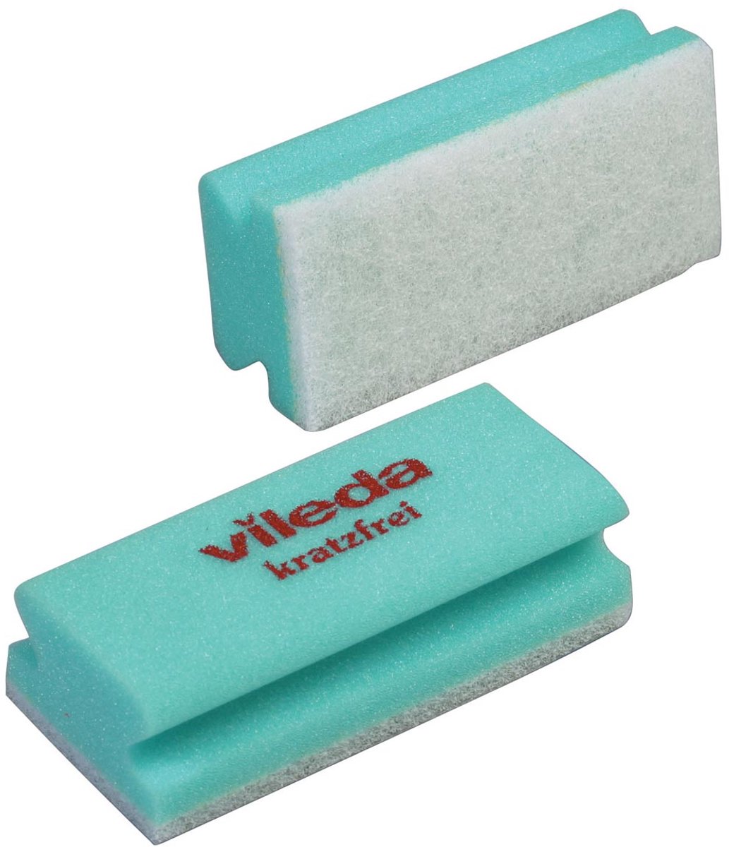 Vileda glitzi quattro éponge à récurer - vert-blanc