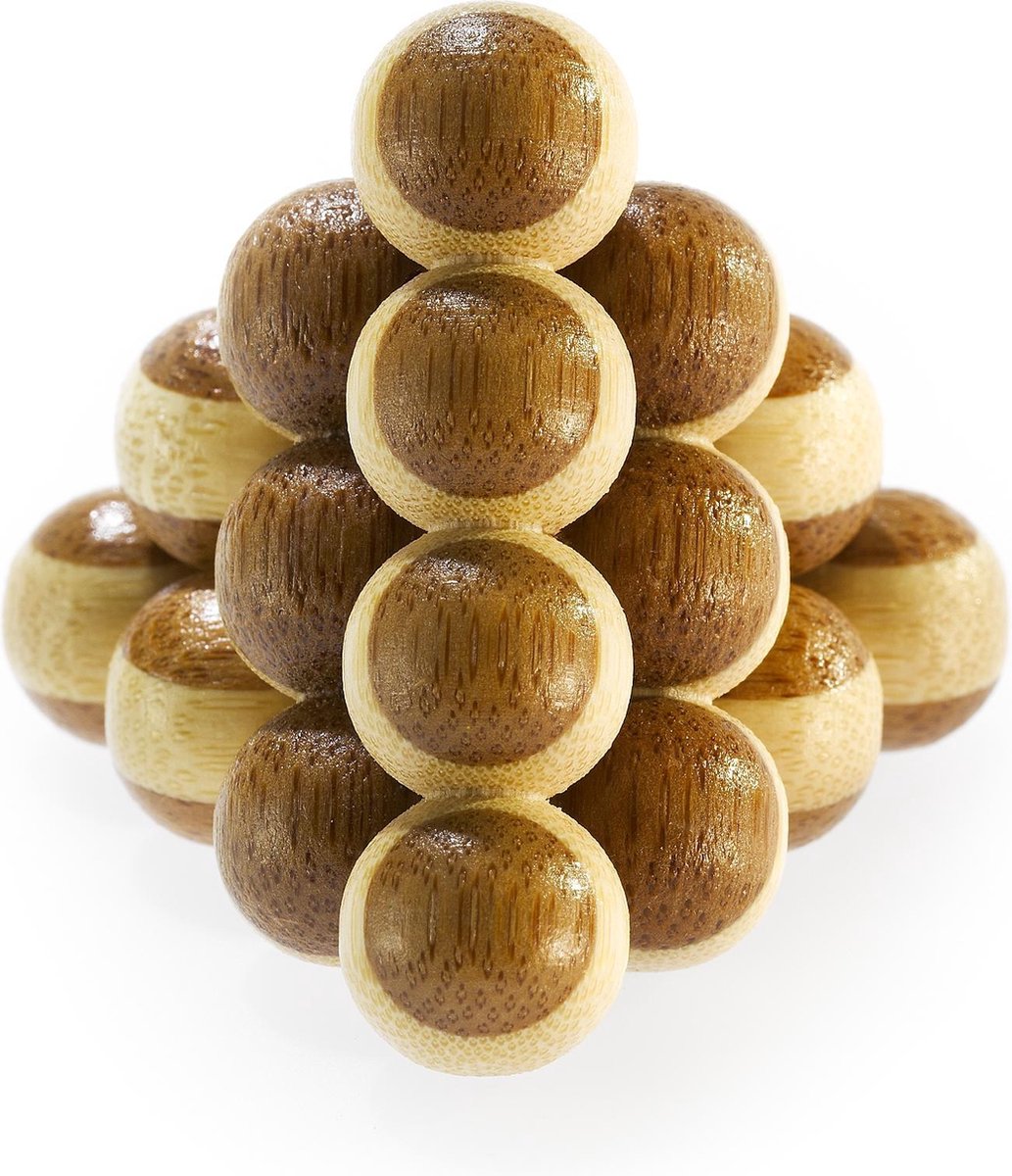 Eureka 3d Bamboo Brain Puzzle Balls Cannon *