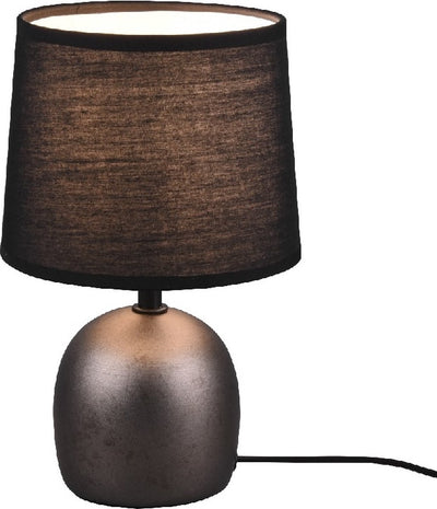 Rl live your light reality malu - lampe de table - nickel antique - excl. 1x e14 4 w - interrupteur à cordon