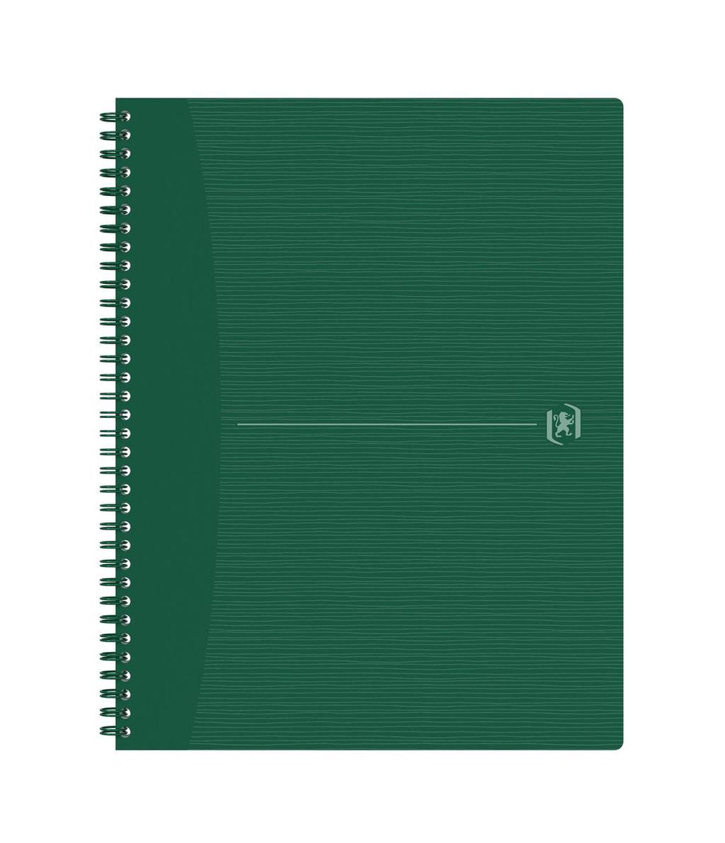 Oxford origins - carnet durable - a4+ - à carreaux 5mm - 70 feuilles - vert