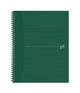 Oxford origins - carnet durable - a4+ - à carreaux 5mm - 70 feuilles - vert
