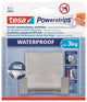 Multiprises Tesa double crochet en acier inoxydable - capacité de charge 3kg - résistante à l'eau
