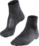 Falke tk2 cool chaussettes de marche courtes anti-ampoules en lyocell épais en matériau fonctionnel femme gris - taille 35-36