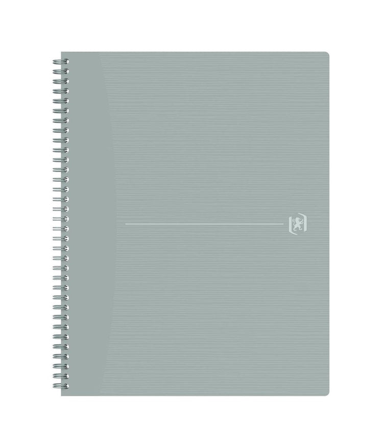 Oxford origins - carnet durable - a4+ - à carreaux 5mm - 70 feuilles - gris