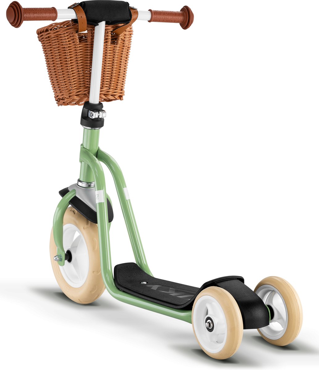Trottinette enfant Puky - r1 - rétro vert - avec panier - à partir de 2 ans