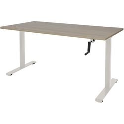 Bureau assis-debout Schavenburg Dextro pendule Pied en T Chêne Robson