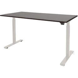 Bureau assis-debout Schavenburg Dextro Basic piètement en T Chêne Logan