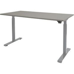 Bureau assis-debout Schavenburg Dextro Basic piètement en T gris