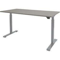 Bureau assis-debout Schavenburg Dextro Basic piètement en T gris