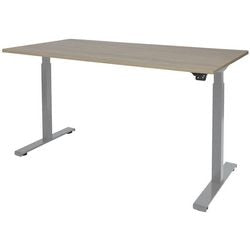 Bureau assis-debout Schavenburg Dextro Basic piètement en T Chêne Robson