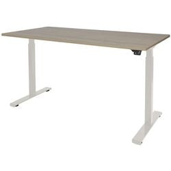 Bureau assis-debout Schavenburg Dextro Basic piètement en T Chêne Robson