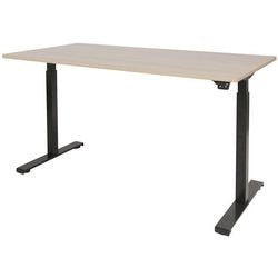 Bureau assis-debout Schavenburg Dextro Basic piètement en T Chêne Lindberg