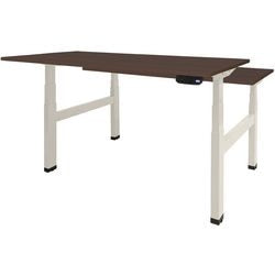 Bureau assis-debout Schavenburg Dextro Basic piètement en T Chêne Logan