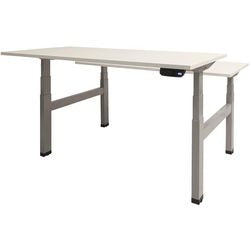 Bureau assis-debout Schavenburg Dextro Plus Duo pied en T blanc lime