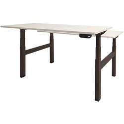 Bureau assis-debout Schavenburg Dextro Plus Duo pied en T blanc lime