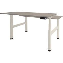 Bureau assis-debout Schavenburg Dextro Plus Duo pied en T gris