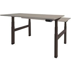 Bureau assis-debout Schavenburg Dextro Plus Duo pied en T gris