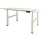 Bureau assis-debout Schavenburg Dextro Plus Duo pied en T blanc lime