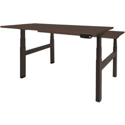 Bureau assis-debout Schavenburg Dextro Basic piètement en T Chêne Logan