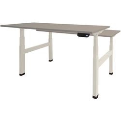 Bureau assis-debout Schavenburg Dextro Plus Duo pied en T gris