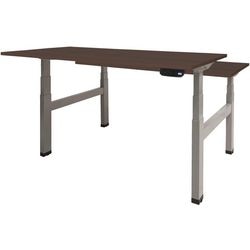 Bureau assis-debout Schavenburg Dextro Basic piètement en T Chêne Logan