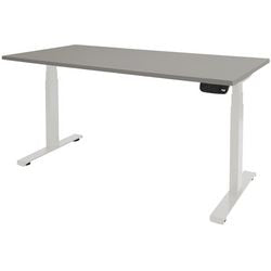 Bureau assis-debout Schavenburg Dextro Plus piètement en T gris