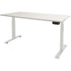 Bureau assis-debout Schavenburg Dextro Plus piètement en T blanc lime