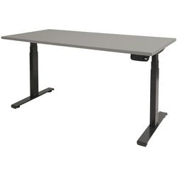 Bureau assis-debout Schavenburg Dextro Plus piètement en T gris