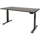 Bureau assis-debout Schavenburg Dextro Plus pied en T Cerisier Havane