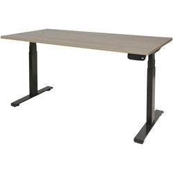 Bureau assis-debout Schavenburg Dextro plus piètement en T Robson Oak